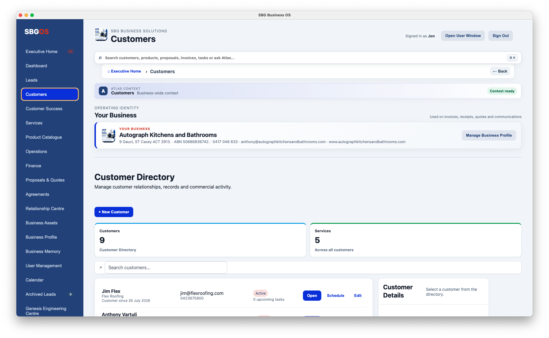 Genesis Customers